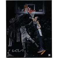Victor Wembanyama San Antonio Spurs Autographed 16" x 20" Block vs. Giannis Antetokounmpo Spotlight Photograph