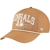 Men's '47 Tan Cincinnati Bengals Roscoe Rope Hitch Adjustable Hat