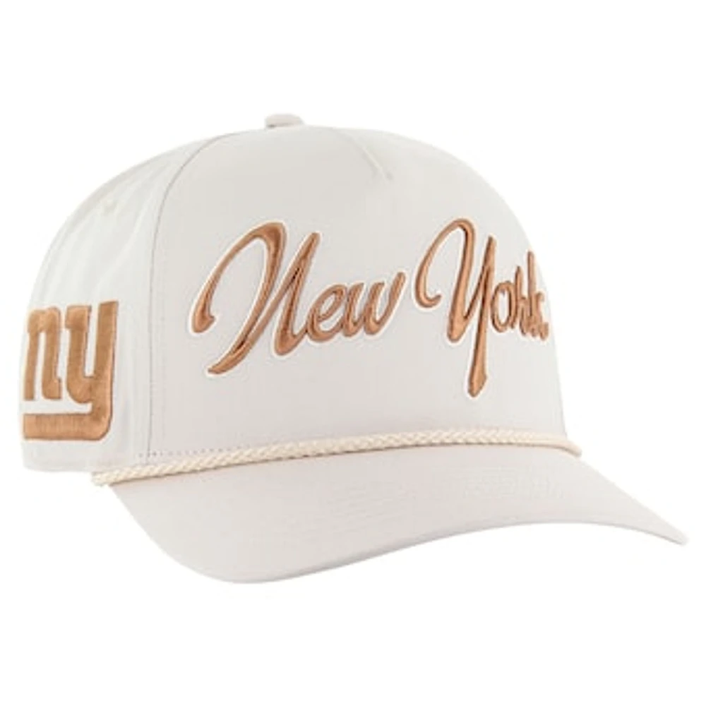 Men's '47 Cream New York Giants Overhand Hitch Adjustable Hat