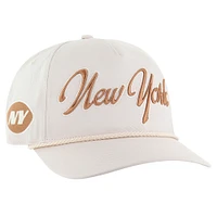 Men's '47 Cream New York Jets Overhand Hitch Adjustable Hat