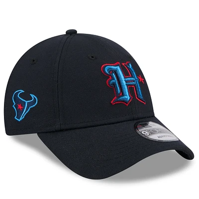 Youth New Era Navy Houston Texans Standard 9FORTY Adjustable Hat