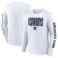 Men's Fanatics White Dallas Cowboys Vision Long Sleeve T-Shirt