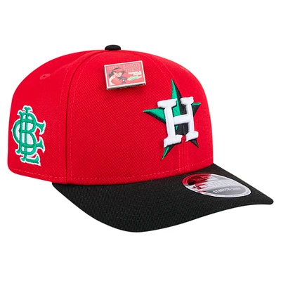 Men's New Era Red/Black Houston Astros 2024 Big League Chew Flavor Pack 9SEVENTY Adjustable Hat