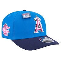 Men's New Era Blue/Navy Los Angeles Angels 2024 Big League Chew Flavor Pack 9SEVENTY Adjustable Hat
