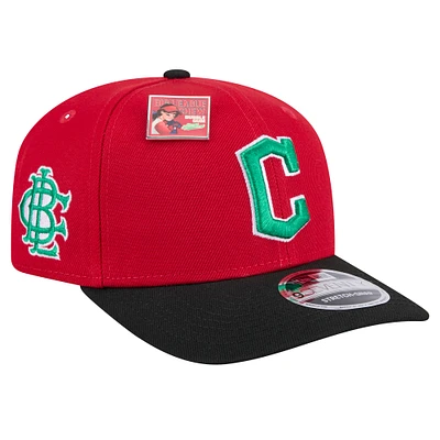 Men's New Era Red/Black Cleveland Guardians 2024 Big League Chew Flavor Pack 9SEVENTY Adjustable Hat