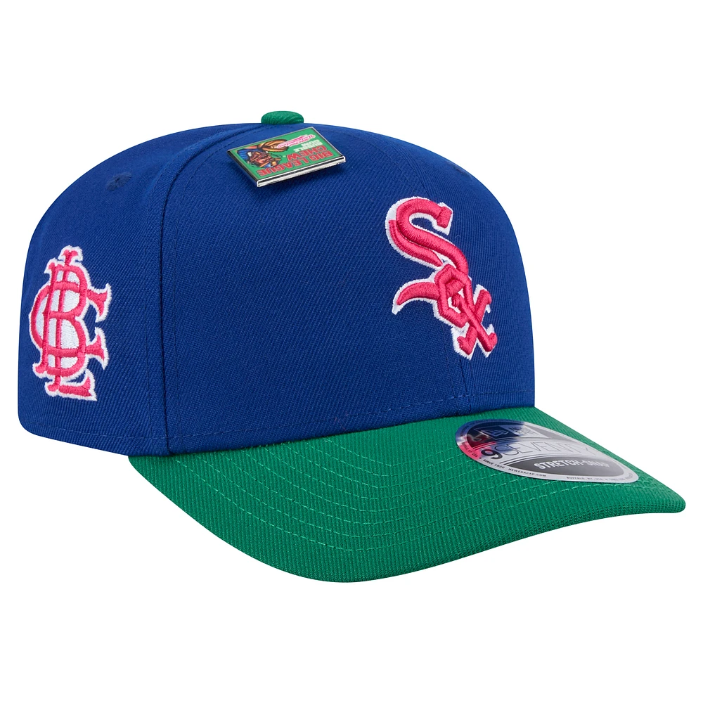 Men's New Era Royal/Green Chicago White Sox 2024 Big League Chew Flavor Pack 9SEVENTY Adjustable Hat