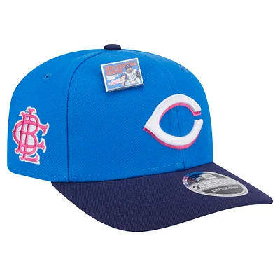 Men's New Era Blue/Navy Cincinnati Reds 2024 Big League Chew Flavor Pack 9SEVENTY Adjustable Hat