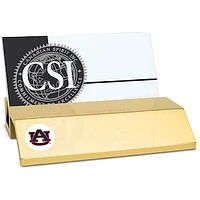 Gold Auburn Tigers Business Card Holder
