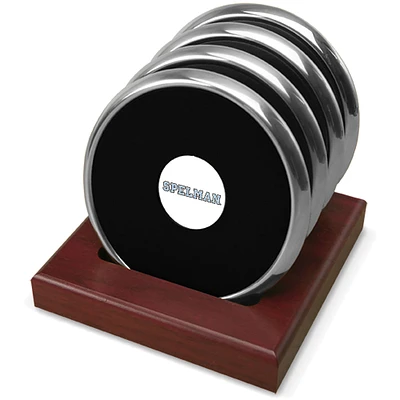 Silver Spelman College Jaguars 4-Pack Coaster Set