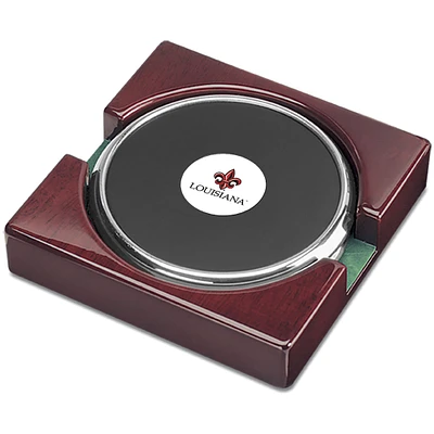 Silver Louisiana Ragin' Cajuns 2-Piece Coaster Set