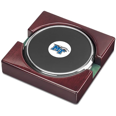 Silver MTSU Blue Raiders 2-Piece Coaster Set