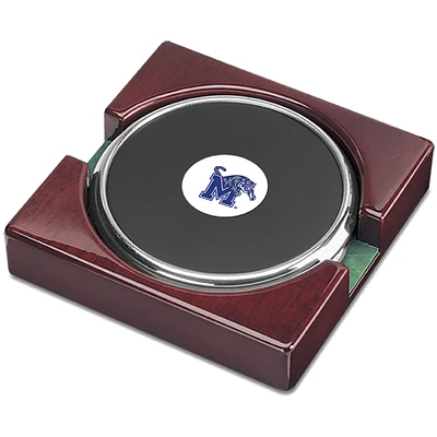 Silver Memphis Tigers 2-Piece Coaster Set