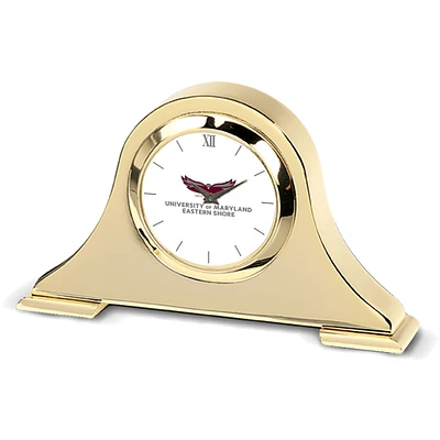 Gold Maryland Eastern Shore Hawks Napoleon Desk Clock