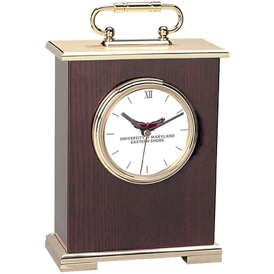 Gold Maryland Eastern Shore Hawks Carriage Clock