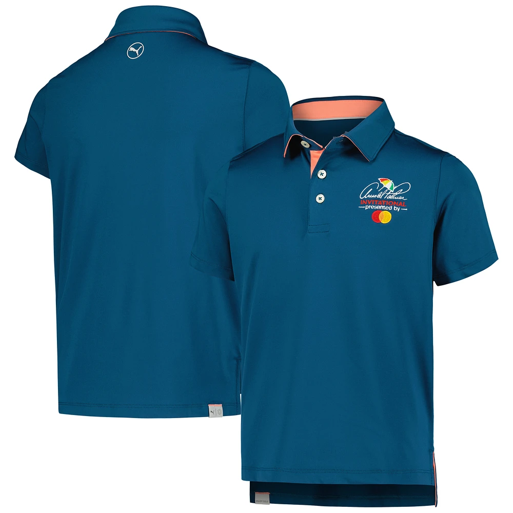 Youth Puma Teal Arnold Palmer Invitational Brigade MATTR Polo