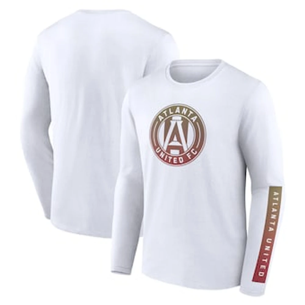 Men's Fanatics White Atlanta United FC Long Sleeve T-Shirt