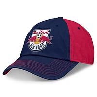 Men's Fanatics Navy/Red New York Red Bulls Iconic Blocked Fundamental Adjustable Hat