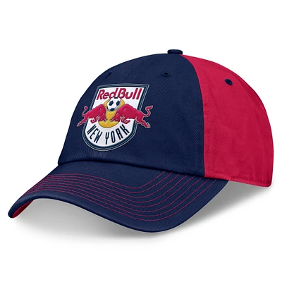 Men's Fanatics Navy/Red New York Red Bulls Iconic Blocked Fundamental Adjustable Hat