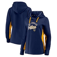 Women's Fanatics Navy LA Galaxy Pullover Hoodie