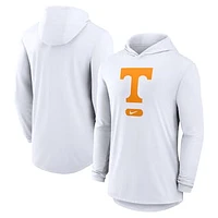 Men's Nike White Tennessee Volunteers Lightweight Performance Long Sleeve Hoodie T-Shirt