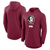 Men's Nike Garnet Florida State Seminoles Lightweight Performance Long Sleeve Hoodie T-Shirt