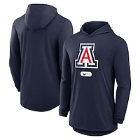 Men's Nike Navy Arizona Wildcats Lightweight Performance Long Sleeve Hoodie T-Shirt