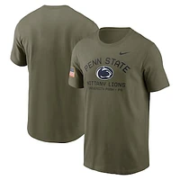 Men's Nike Olive Penn State Nittany Lions 2024 Military Appreciation Performance T-Shirt