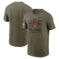 Men's Nike Olive USC Trojans 2024 Military Appreciation Performance T-Shirt