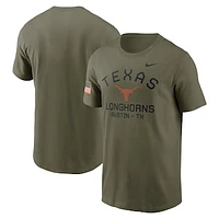 Men's Nike Olive Texas Longhorns 2024 Military Appreciation Performance T-Shirt