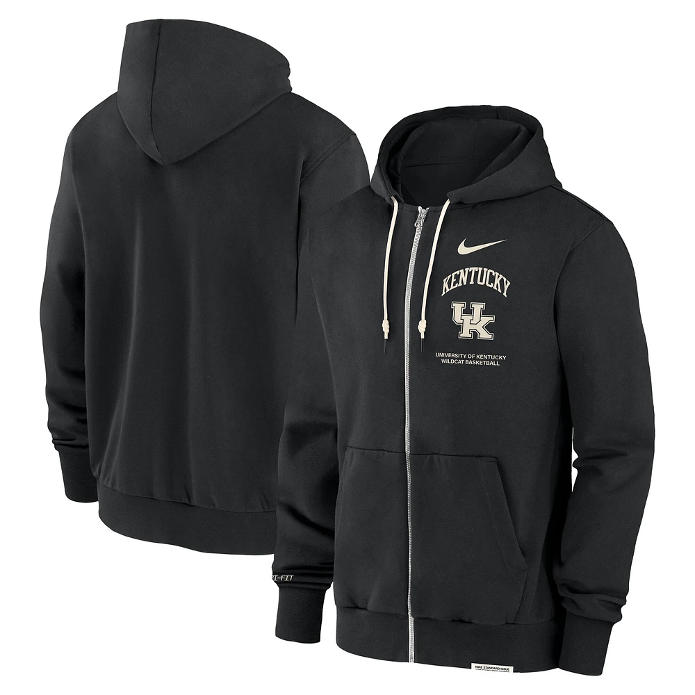 Men's Nike Black Kentucky Wildcats On-Court Performance Full-Zip Hoodie