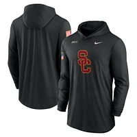 Men's Nike Black USC Trojans 2024 Military Appreciation Performance Long Sleeve Hoodie T-Shirt