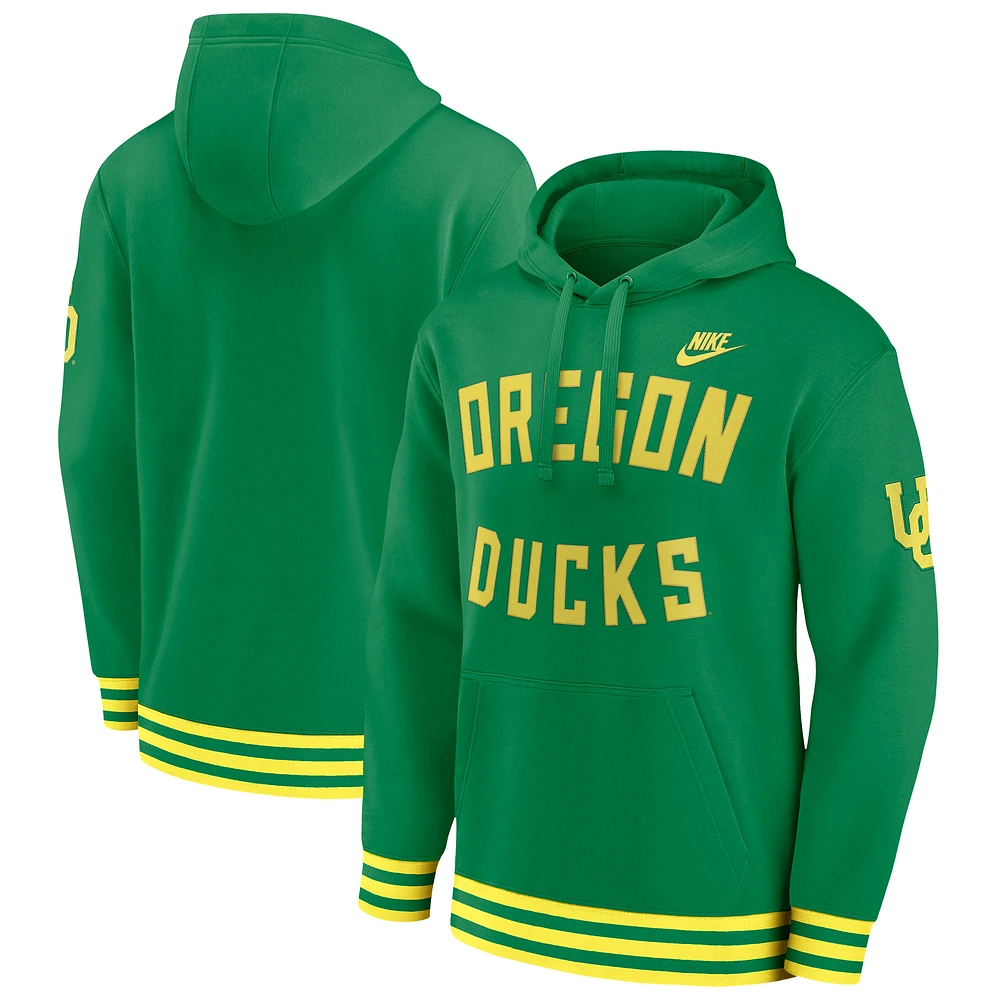 Men's Nike Green Oregon Ducks Legacy Retro Pullover Hoodie