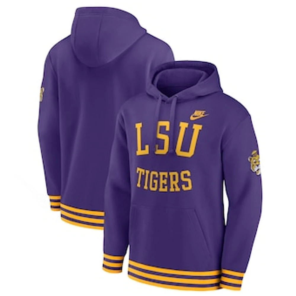 Men's Nike Purple LSU Tigers Legacy Retro Pullover Hoodie