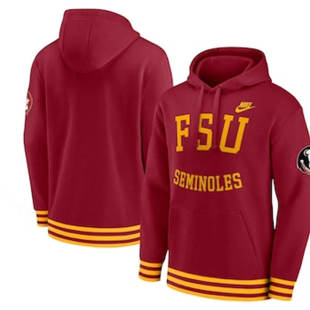 Men's Nike Garnet Florida State Seminoles Legacy Retro Pullover Hoodie