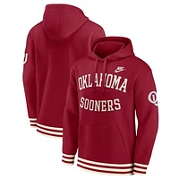 Men's Nike Crimson Oklahoma Sooners Legacy Retro Pullover Hoodie