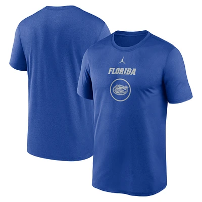 Men's Jordan Brand Royal Florida Gators On-Court Basketball Legend Practice Performance T-Shirt