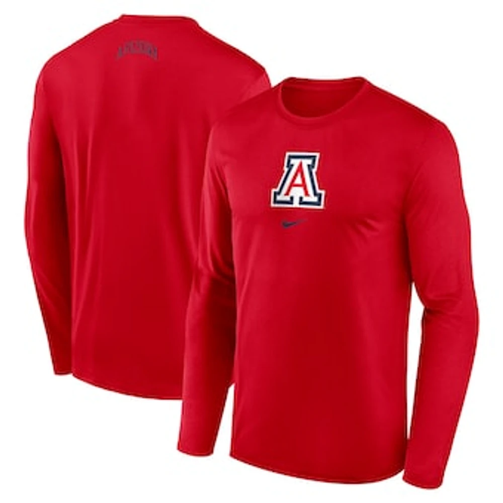 Men's Nike Red Arizona Wildcats On-Court Basketball Shootaround Performance Long Sleeve T-Shirt