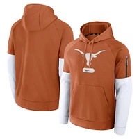 Men's Nike Texas Orange Burnt Longhorns Fitness Performance Pullover Hoodie