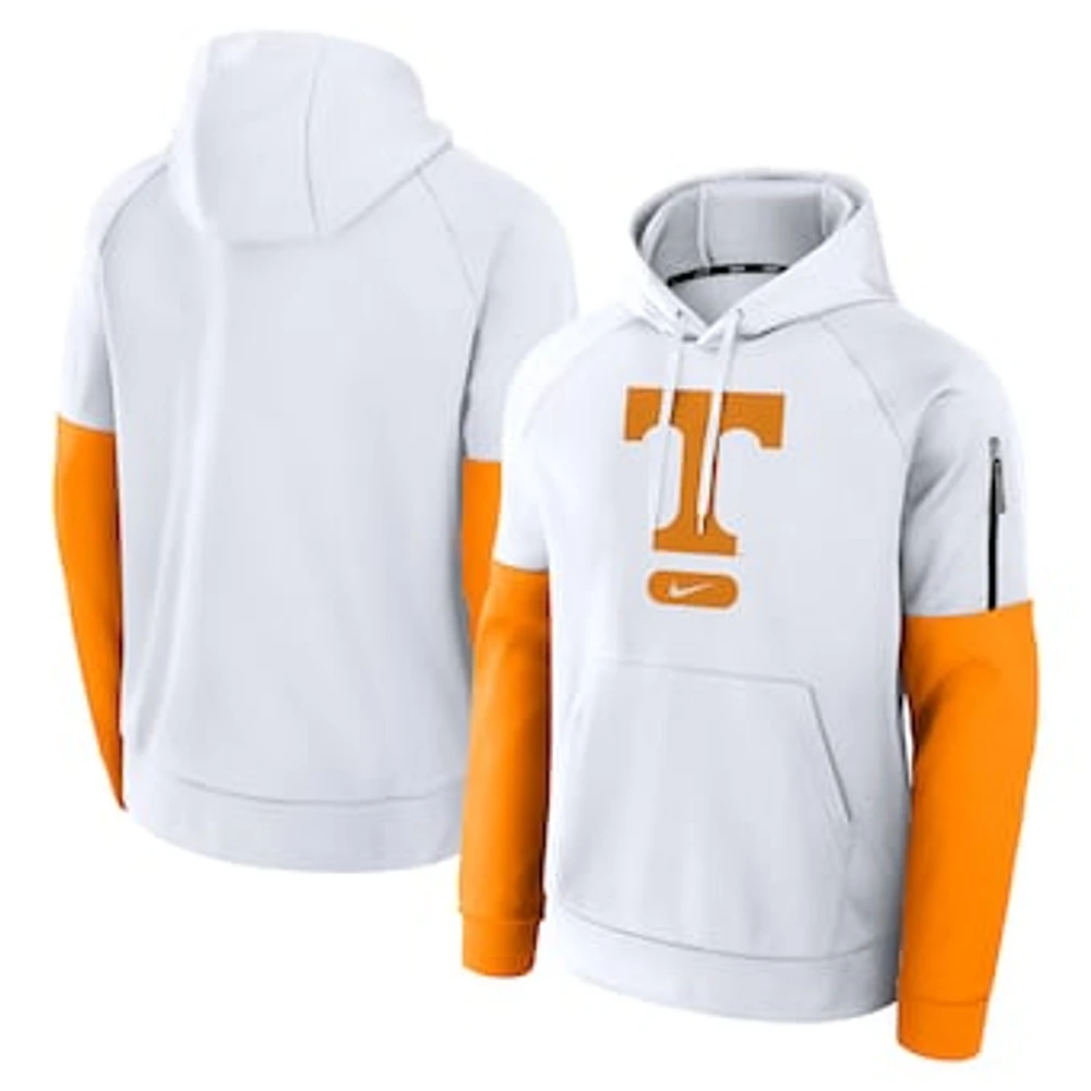 Men's Nike White Tennessee Volunteers Fitness Performance Pullover Hoodie