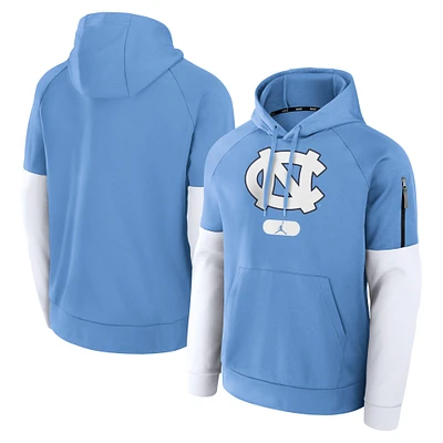 Men's Jordan Brand Carolina Blue North Tar Heels Fitness Performance Pullover Hoodie