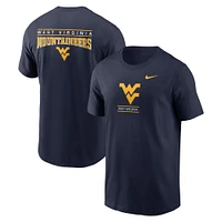 Men's Nike Navy West Virginia Mountaineers 2-Hit T-Shirt