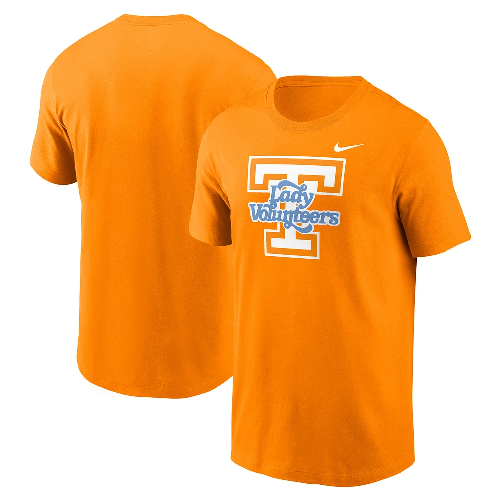 Men's Nike Tennessee Orange Volunteers Lady Basketball Logo T-Shirt