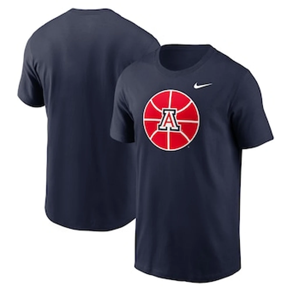 Men's Nike Navy Arizona Wildcats Basketball Logo T-Shirt