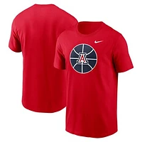 Men's Nike Red Arizona Wildcats Basketball Logo T-Shirt