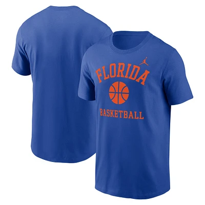 Men's Jordan Brand Royal Florida Gators Basketball Icon T-Shirt