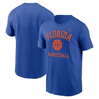 Men's Jordan Brand Royal Florida Gators Basketball Icon T-Shirt