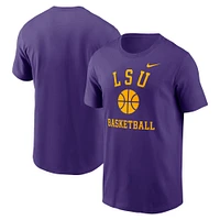 Men's Nike Purple LSU Tigers Basketball Icon T-Shirt