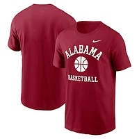 Men's Nike Crimson Alabama Tide Basketball Icon T-Shirt