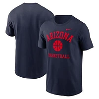 Men's Nike Navy Arizona Wildcats Basketball Icon T-Shirt