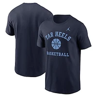 Men's Jordan Brand Navy North Carolina Tar Heels Basketball Icon T-Shirt